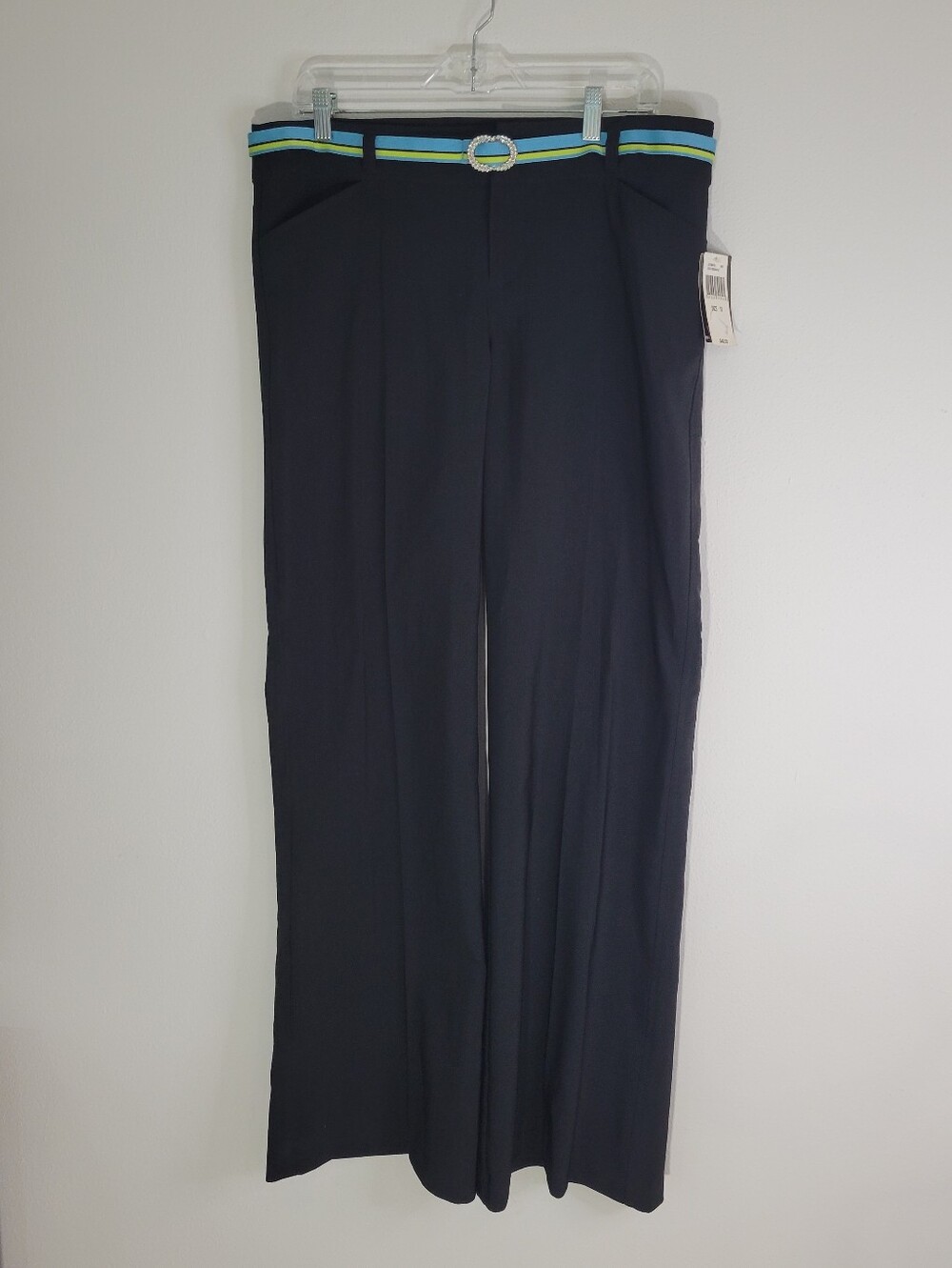 Fifty Five navy blue wide-leg trousers. Size 13.